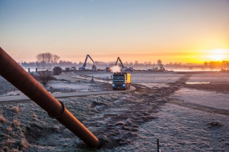 Earth moving for the project Veessen-Wapenveld